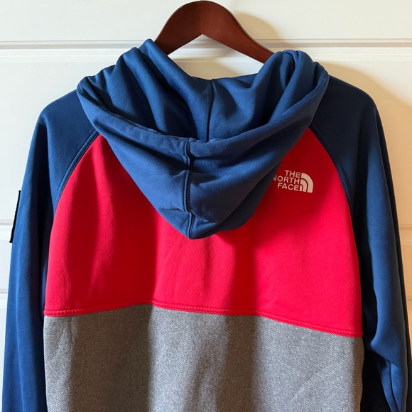 The North Face Red Blue Colorblock Sochi RU14 Olympics Hoodie Jacket Large - Picture 5 of 9